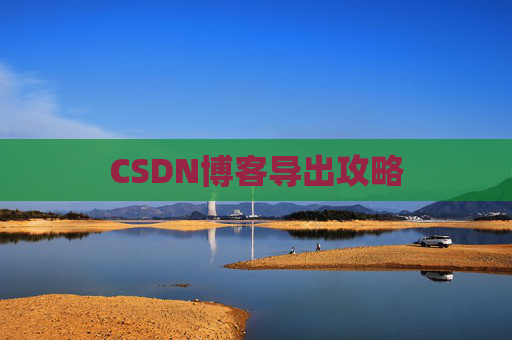 CSDN博客导出攻略
